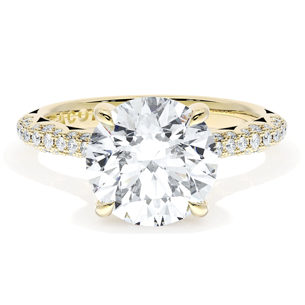 Tacori Engagement Rings in Yellow Gold containing Diamond 403 2.5 RD 8.5 Y