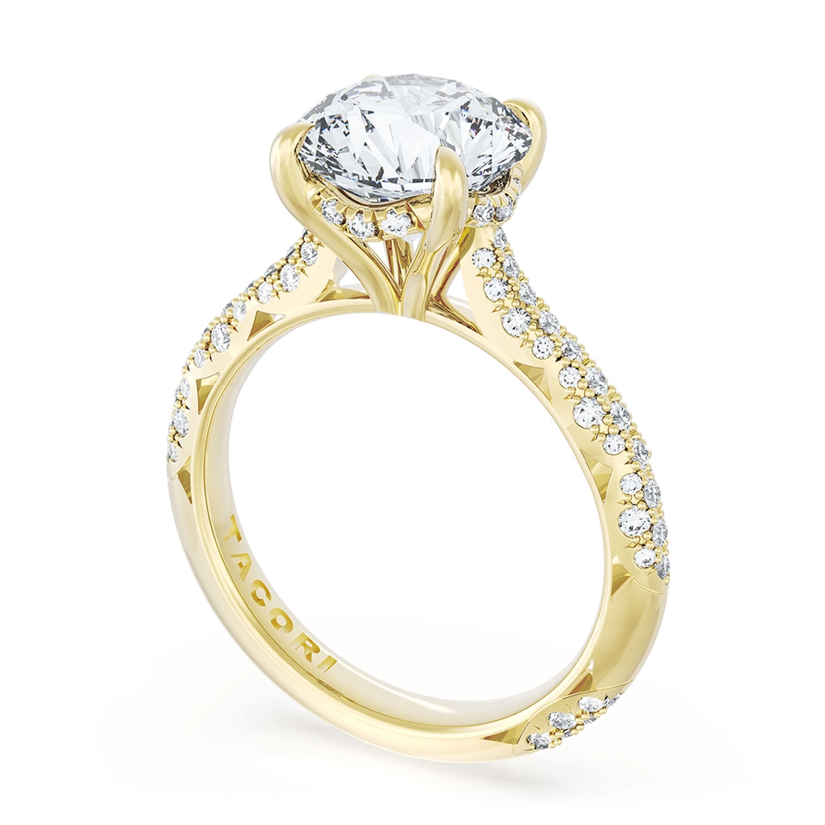 Tacori Engagement Rings in Yellow Gold containing Diamond 403 2.5 RD 8.5 Y