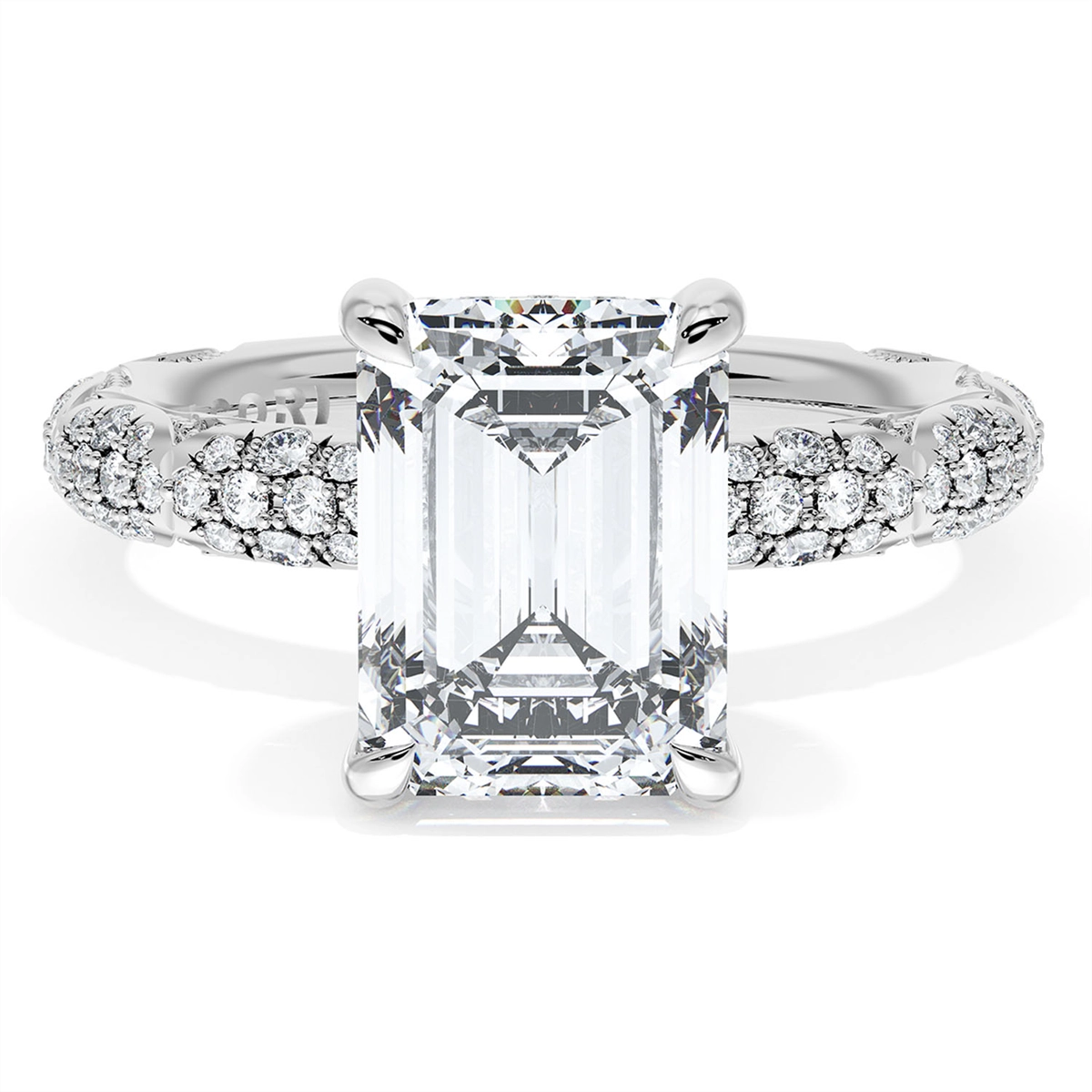Tacori Engagement Rings in Platinum/Palladium containing Diamond 406 3 EC 10X7.5 3/4