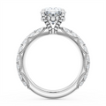 Tacori Engagement Rings in White Gold containing Diamond 405 4 OV 12.5X9 3/4W