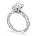 Tacori Engagement Rings in White Gold containing Diamond 405 4 OV 12.5X9 3/4W