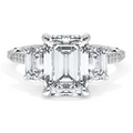 Tacori Engagement Rings in White Gold containing Diamond 408 2.7 EC 11X8 3/4W