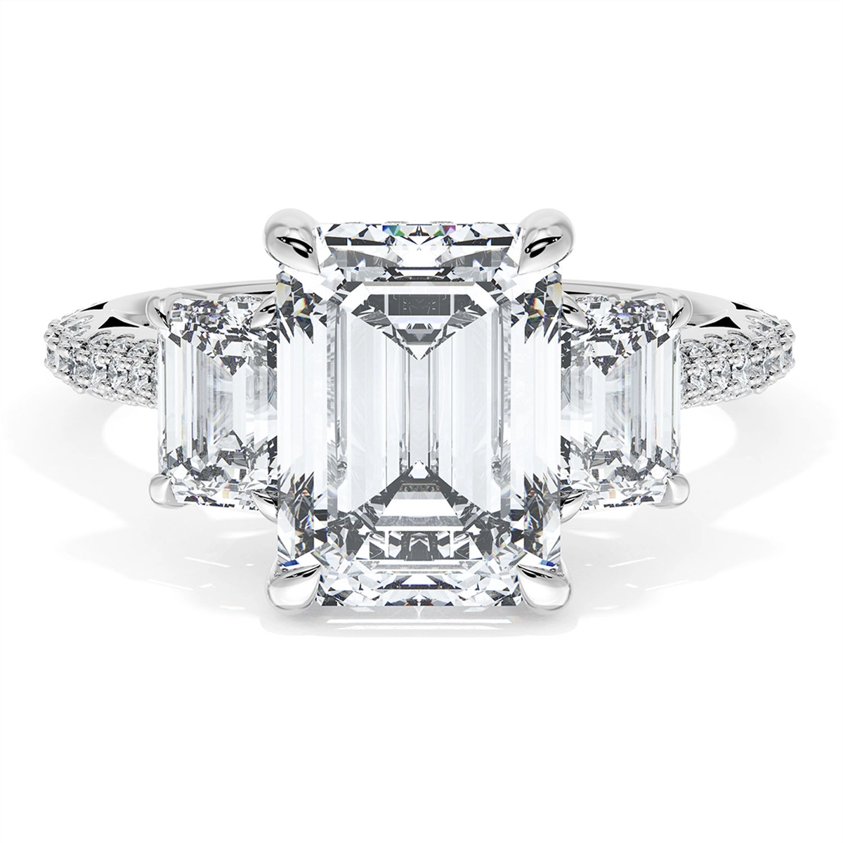 Tacori Engagement Rings in White Gold containing Diamond 408 2.7 EC 11X8 3/4W