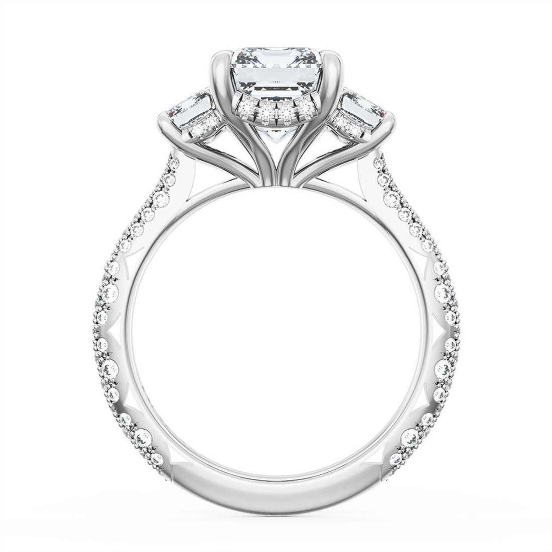 Tacori Engagement Rings in White Gold containing Diamond 408 2.7 EC 11X8 3/4W