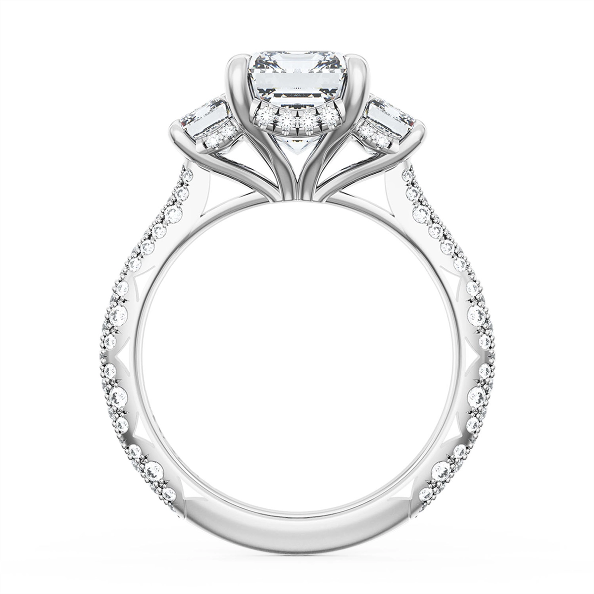 Tacori Engagement Rings in White Gold containing Diamond 408 2.7 EC 11X8 3/4W