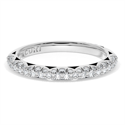 Tacori Wedding Rings in White Gold containing Diamond 402 2.4 B 1/2 W