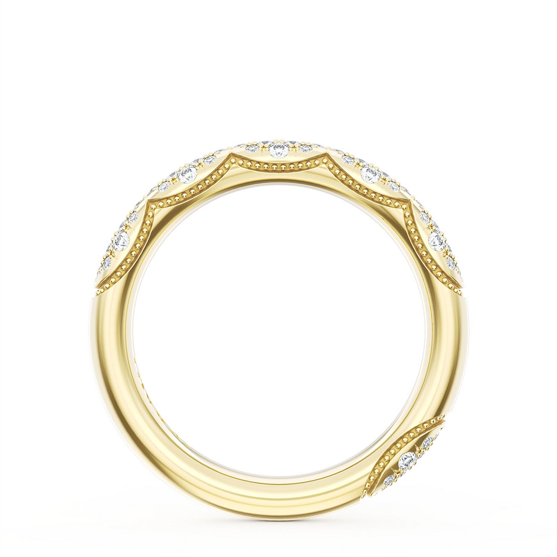 Tacori Wedding Rings in Yellow Gold containing Diamond 406 3 B 1/2 Y