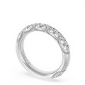Tacori Wedding Rings in White Gold containing Diamond 406 4 B 1/2 W