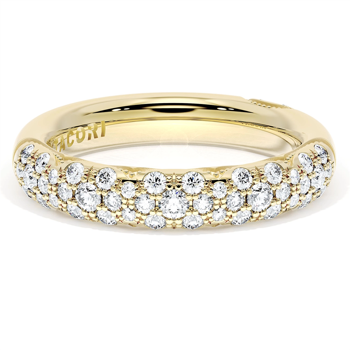 Tacori Wedding Rings in Yellow Gold containing Diamond 406 4 B 1/2 Y