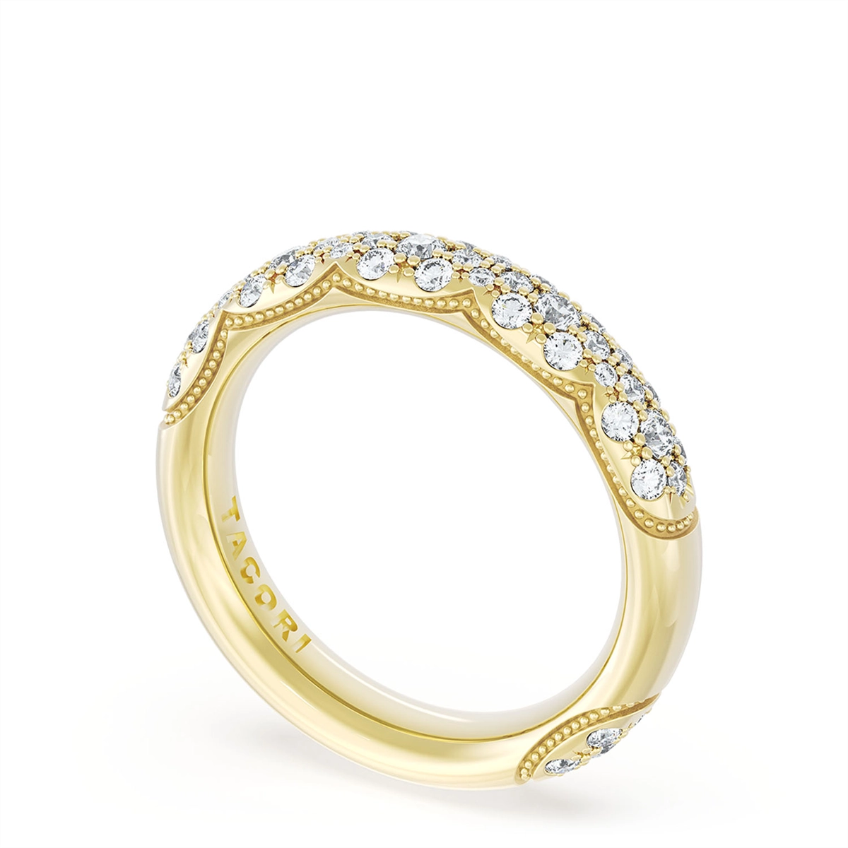 Tacori Wedding Rings in Yellow Gold containing Diamond 406 4 B 1/2 Y
