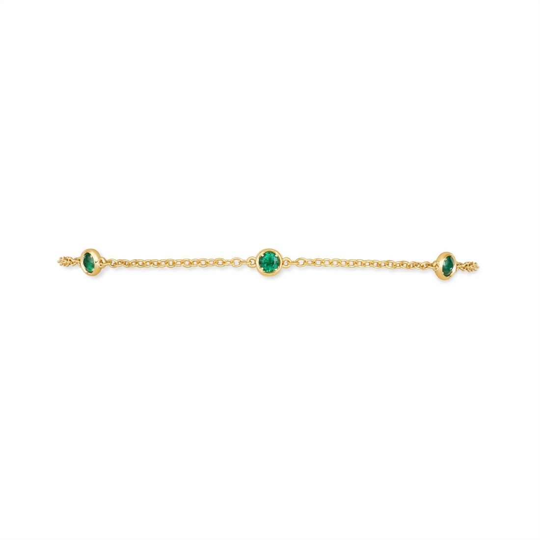 Bracelets Bracelets in Yellow Gold containing Emerald 450565
