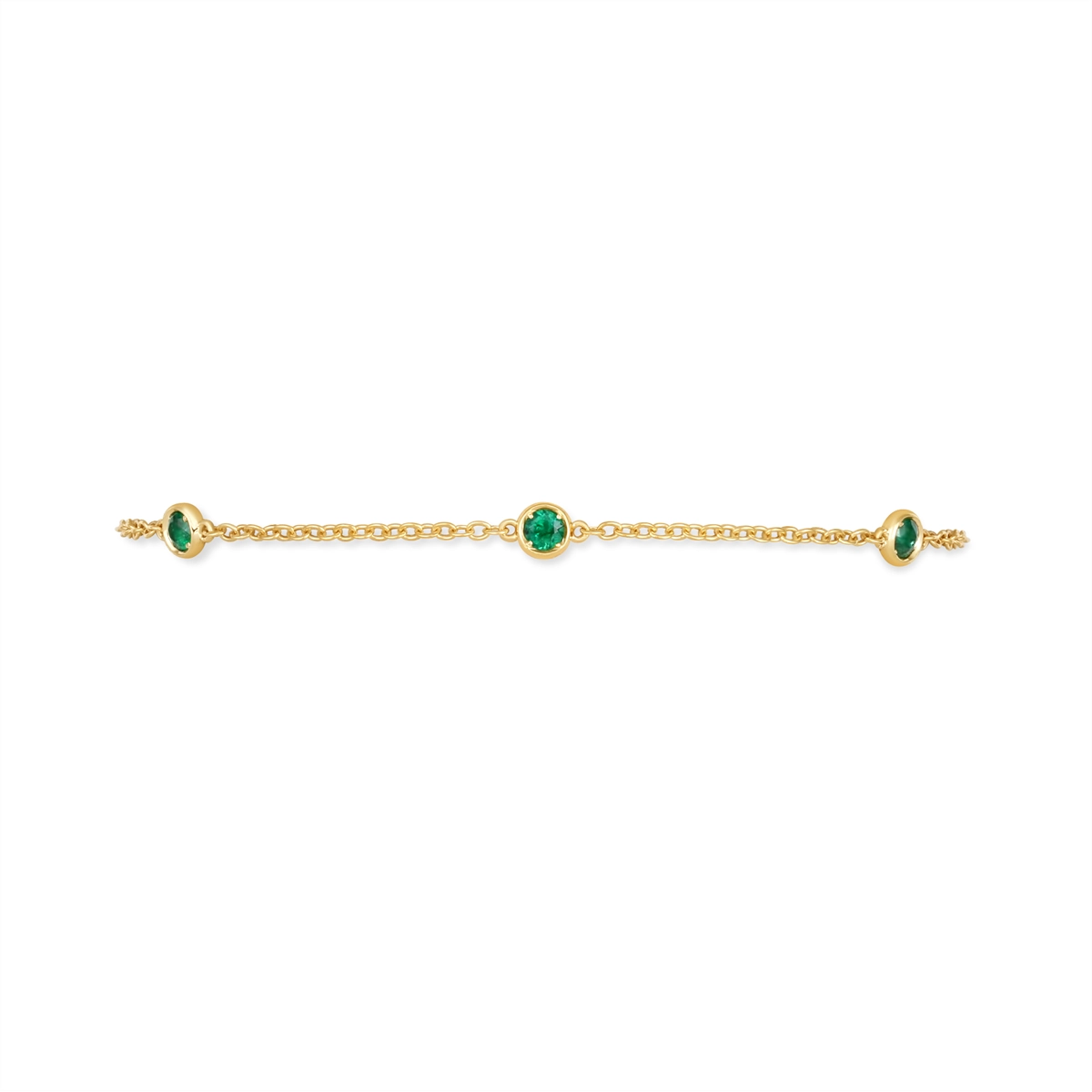 Bracelets Bracelets in Yellow Gold containing Emerald 450565