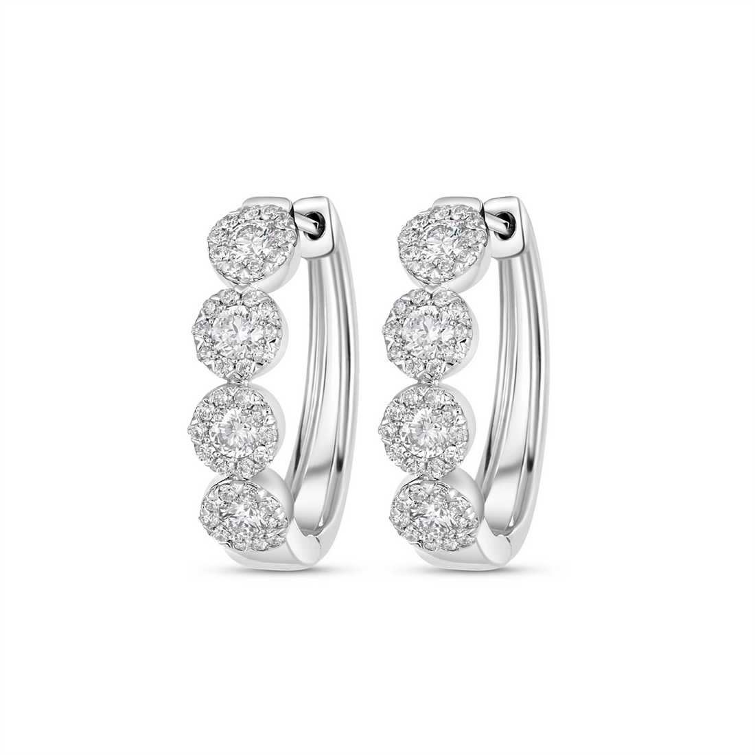 Earrings Earrings in White Gold containing Diamond 450589