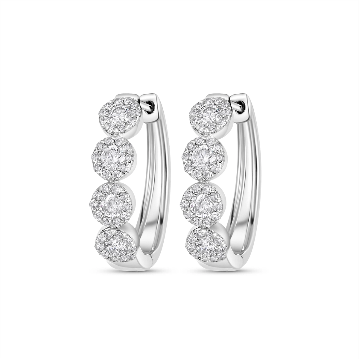 Earrings Earrings in White Gold containing Diamond 450589