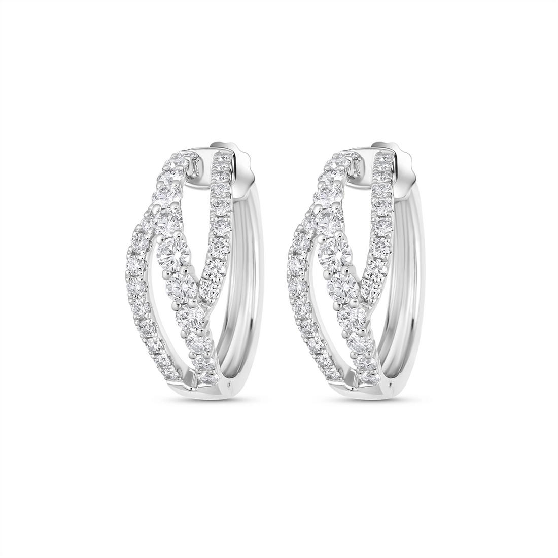 Earrings Earrings in White Gold containing Diamond 450604