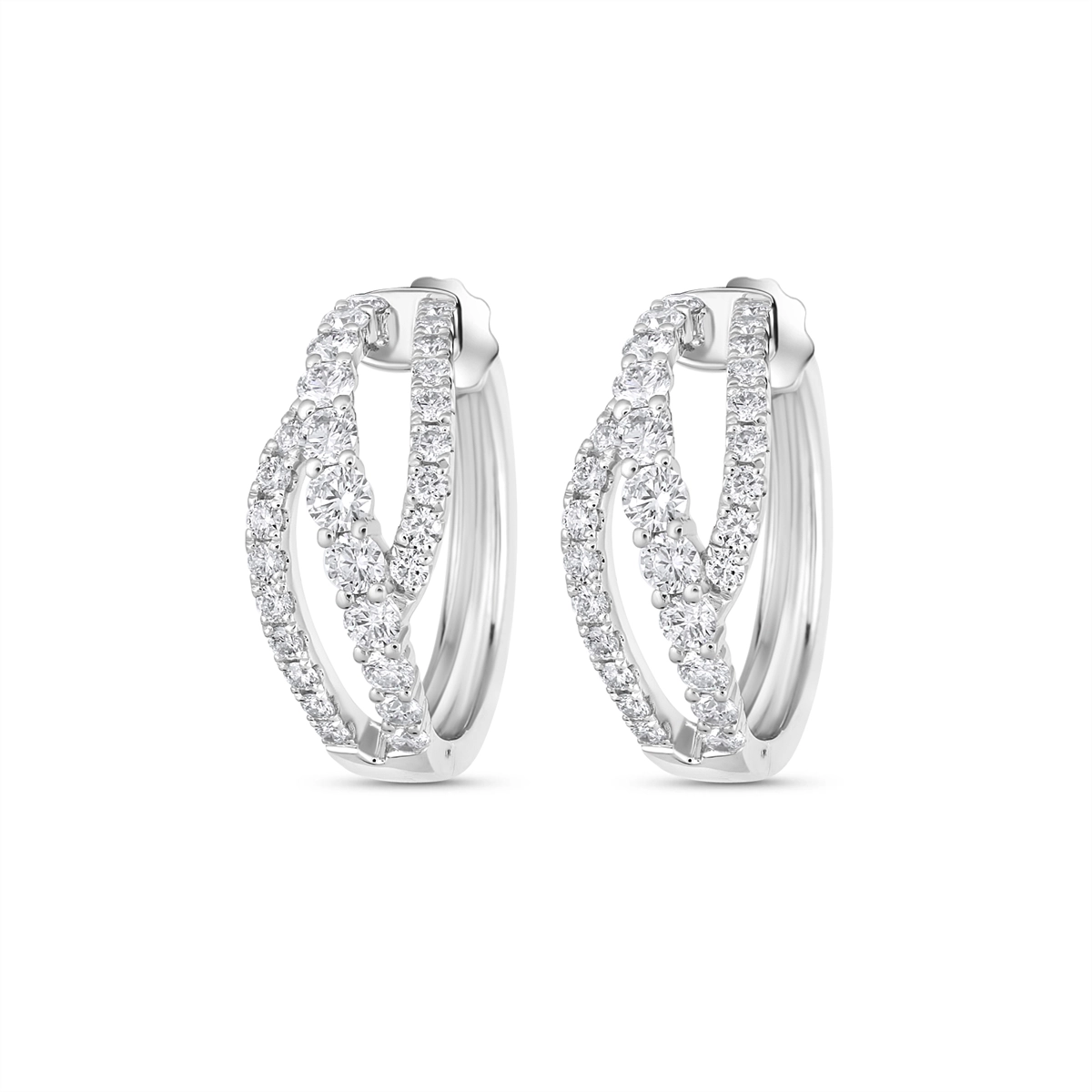 Earrings Earrings in White Gold containing Diamond 450604