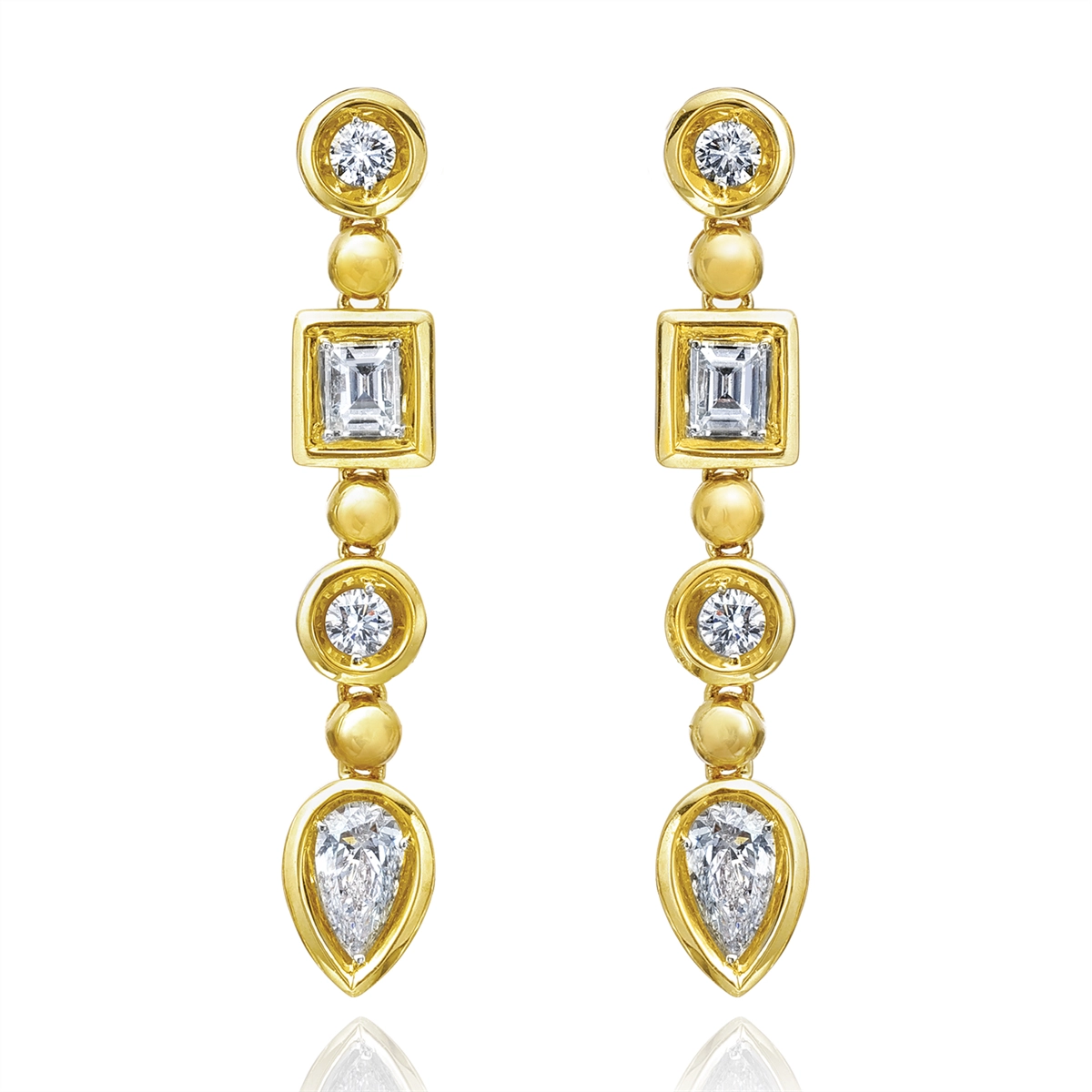 Earrings Earrings in Yellow Gold containing Diamond 450606