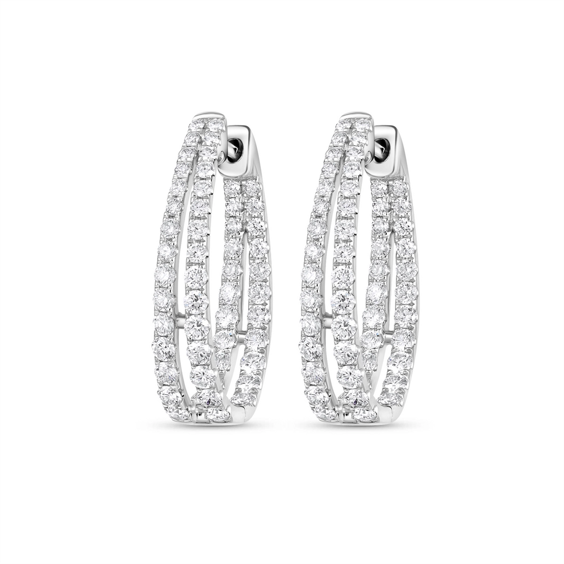 Earrings Earrings in White Gold containing Diamond 450610