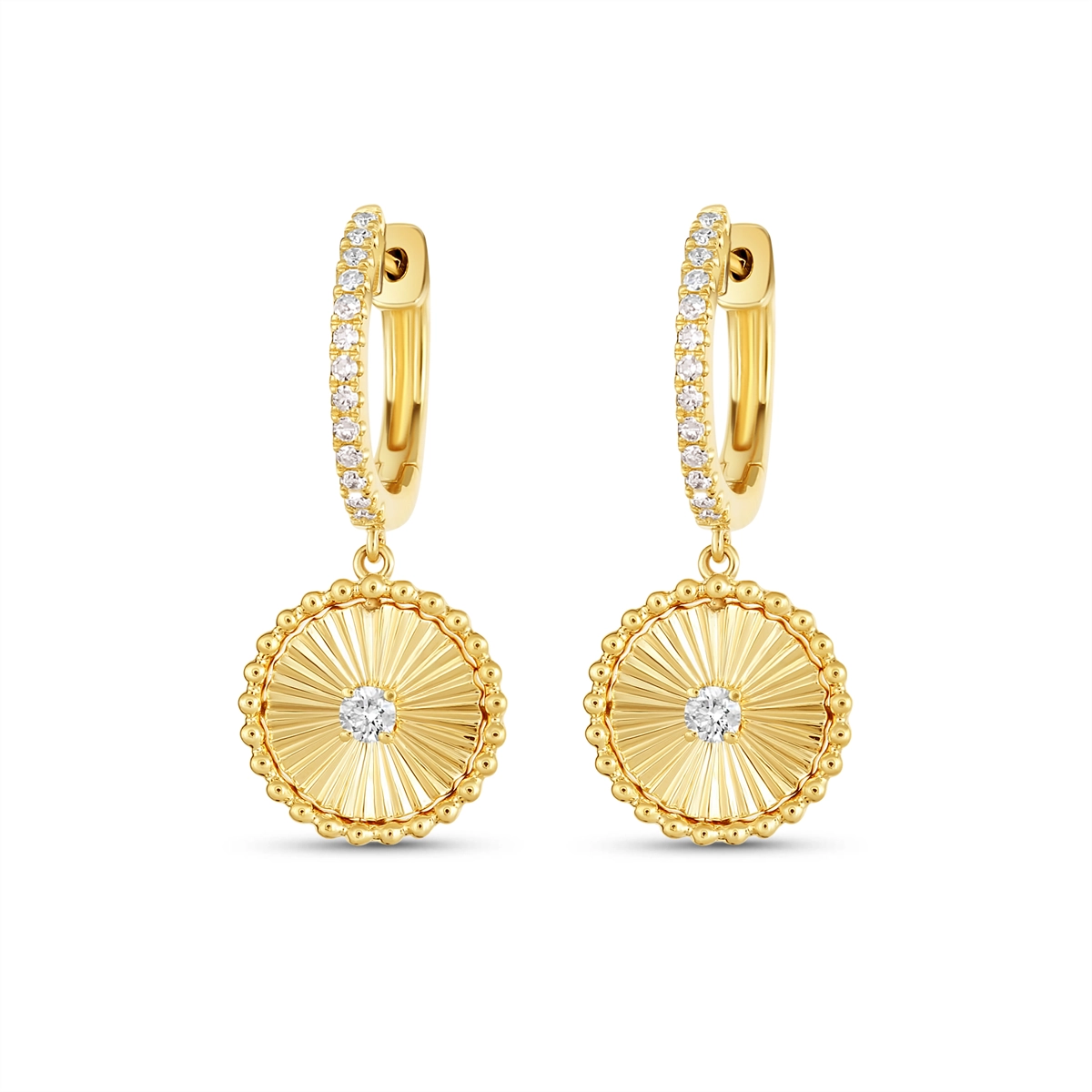 Earrings Earrings in Yellow Gold containing Diamond 450615