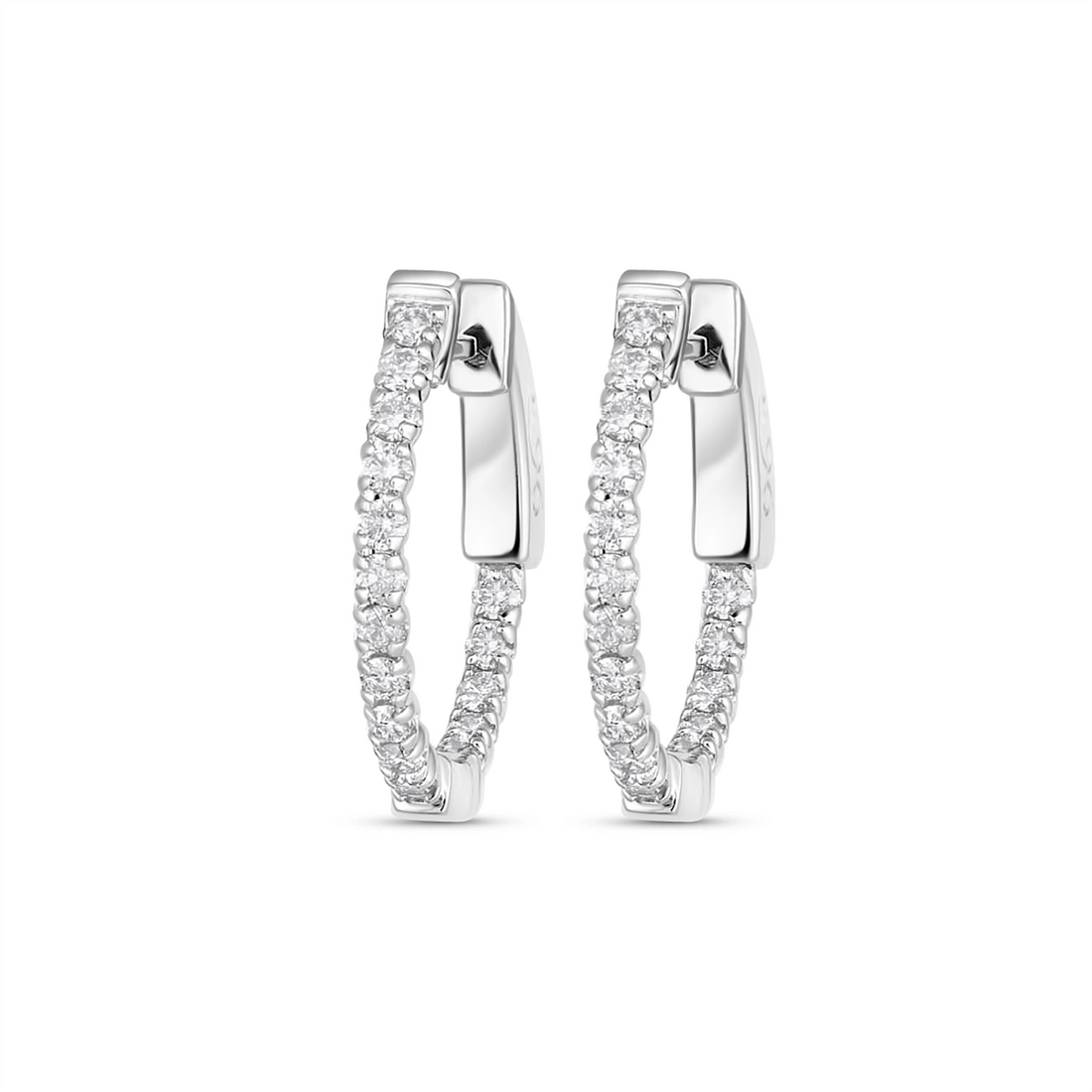 Earrings Earrings in White Gold containing Diamond 450617