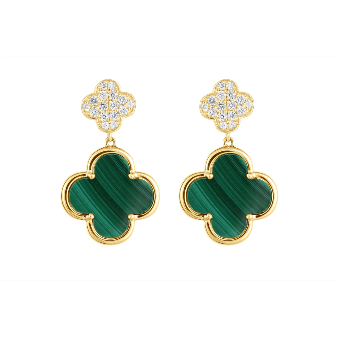 Earrings Earrings in Yellow Gold containing Other, Multi-gemstone, Diamond 450658