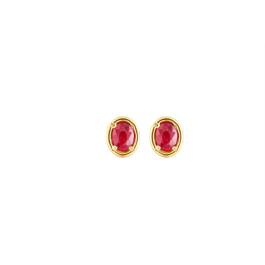 Earrings Earrings in Yellow Gold containing Ruby 450663