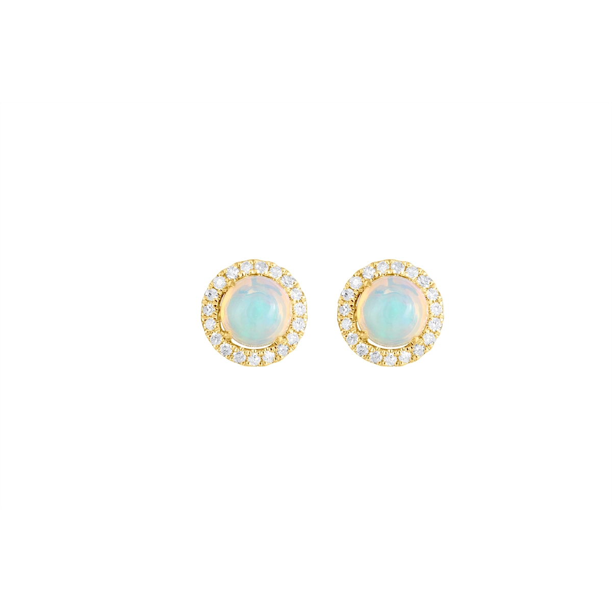 Earrings Earrings in Yellow Gold containing Opal, Multi-gemstone, Diamond 450664