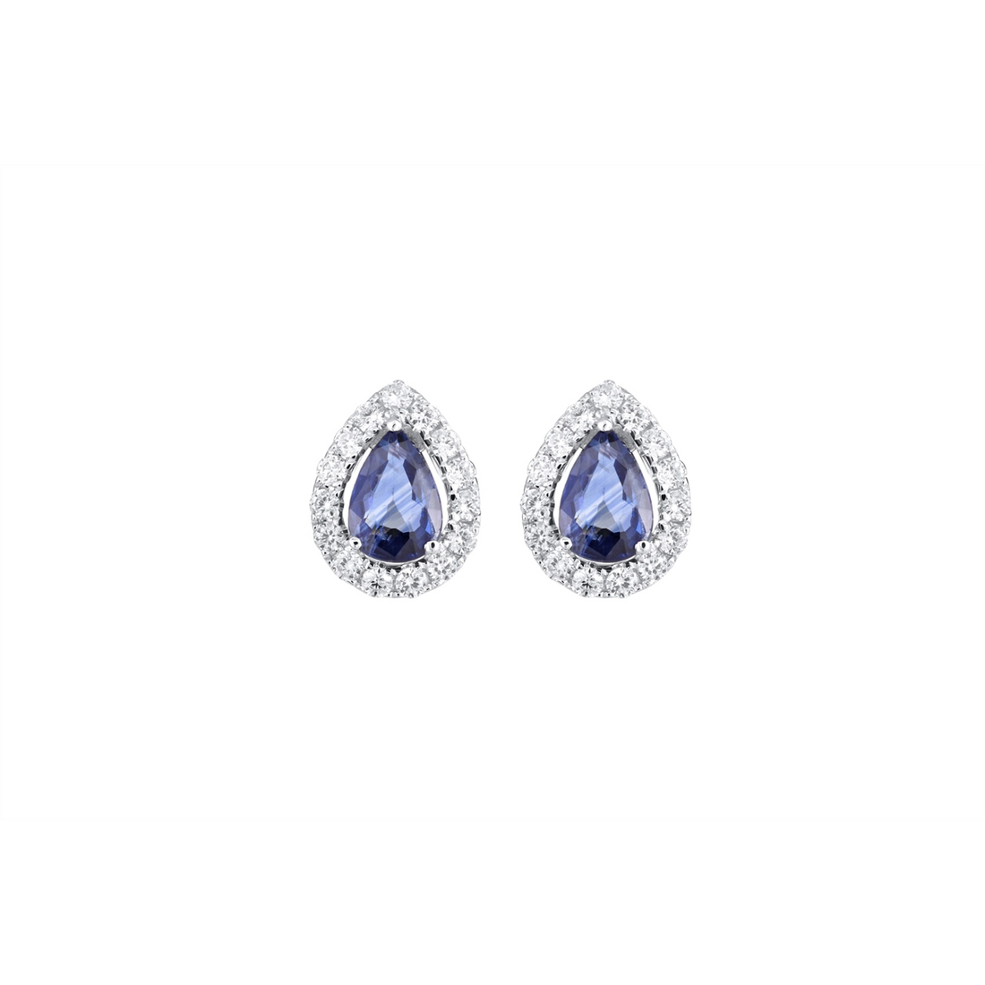 Earrings Earrings in White Gold containing Multi-gemstone, Diamond, Sapphire 450665
