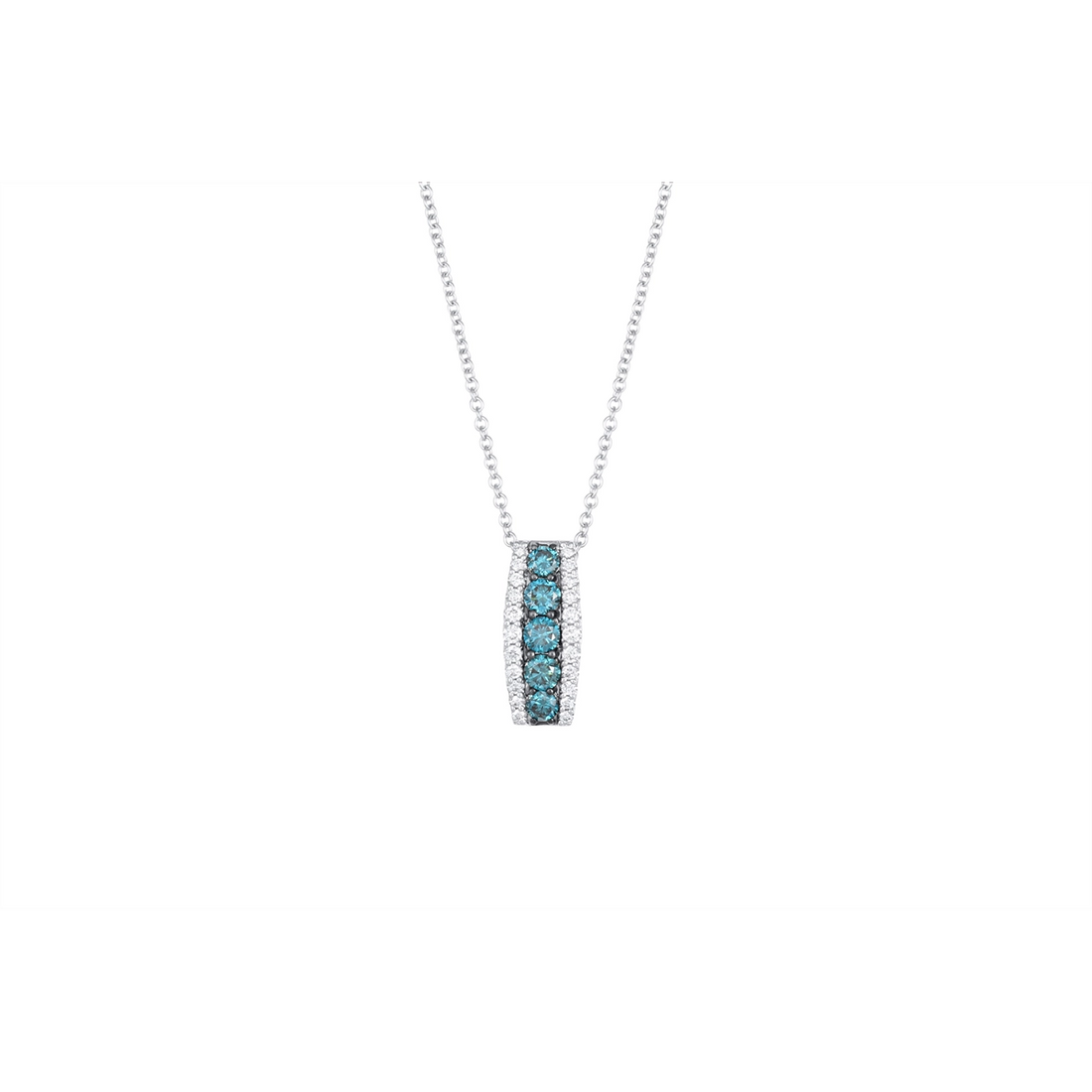 Pendants Necklaces in White Gold containing Other, Multi-gemstone, Diamond 450724