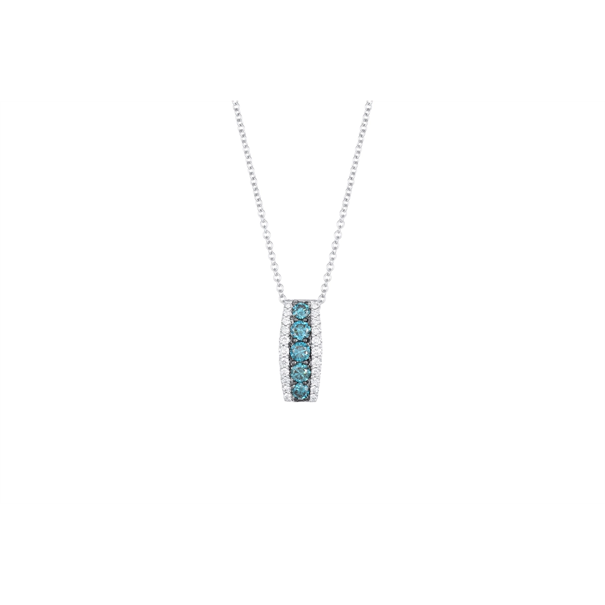 Pendants Necklaces in White Gold containing Other, Multi-gemstone, Diamond 450724