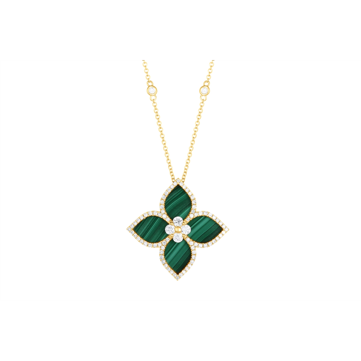 Necklaces Necklaces in Yellow Gold containing Other, Multi-gemstone, Diamond 450735
