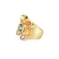 Rings Rings in Yellow Gold containing Other, Multi-gemstone, Diamond 450753