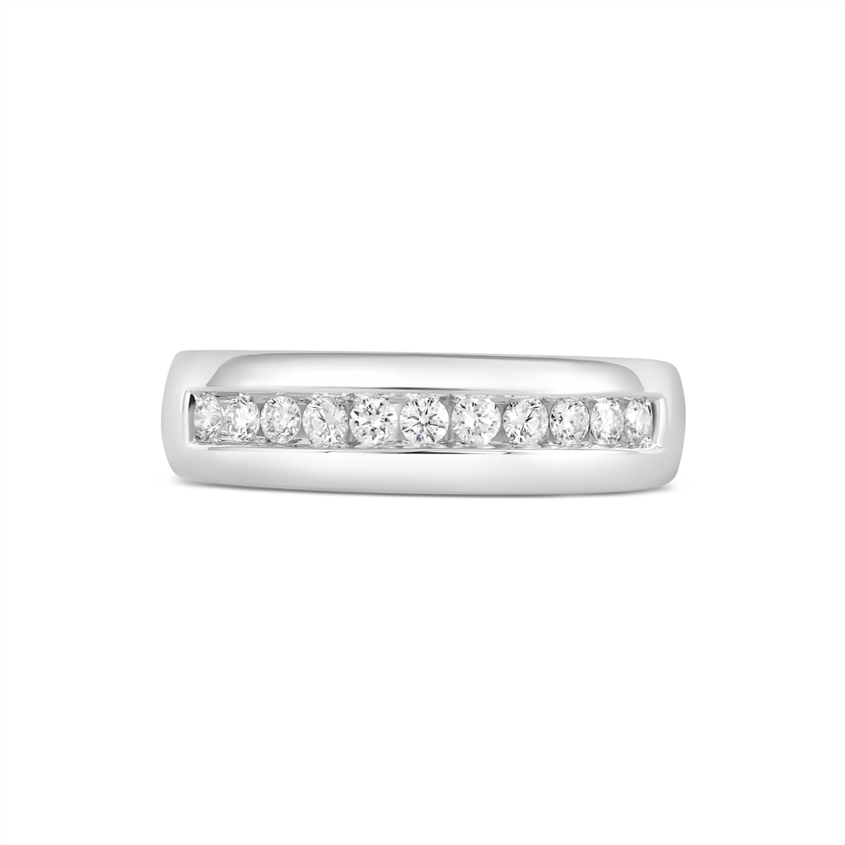 Mens Bands Wedding Rings in White Gold containing Diamond 450792