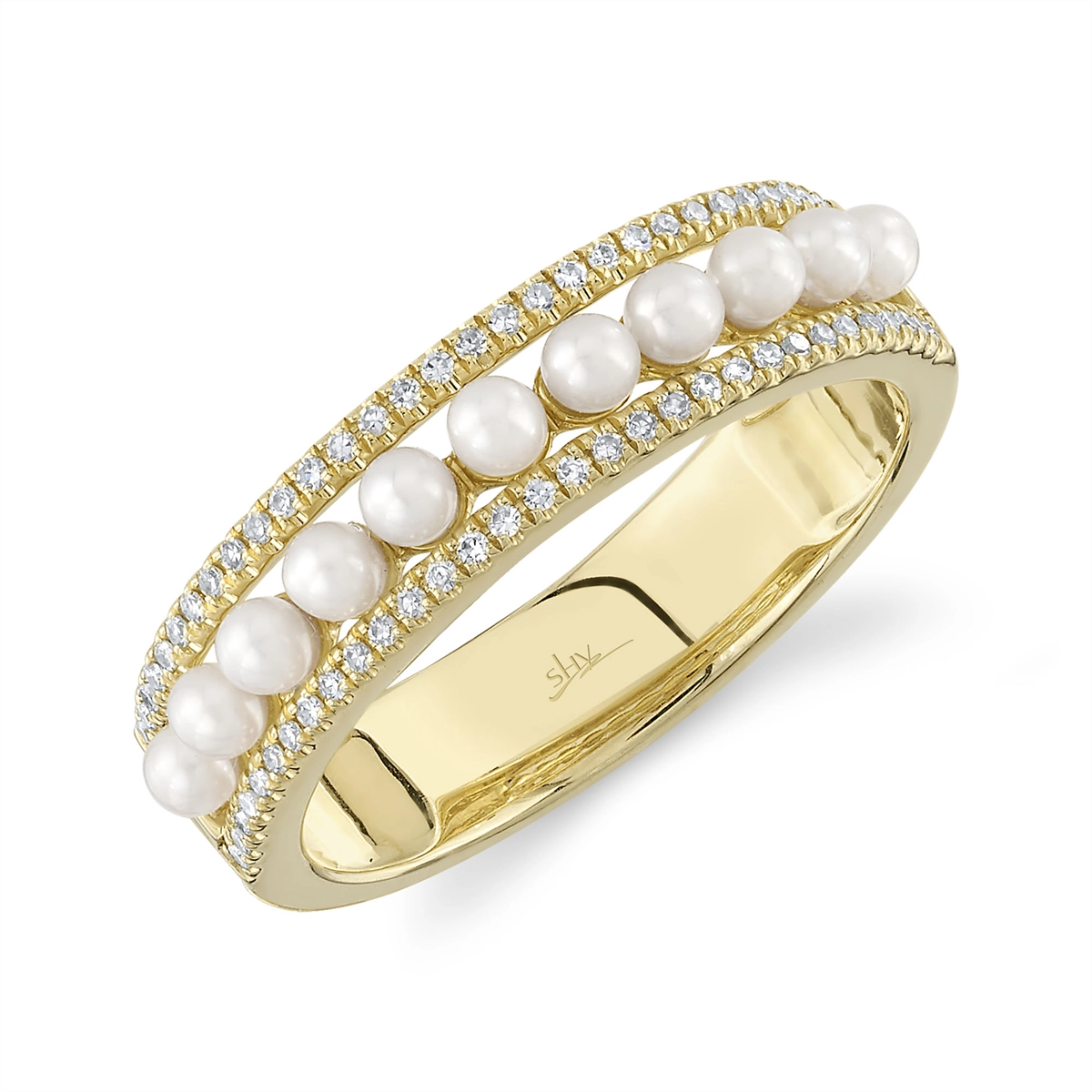 Rings Rings in Yellow Gold containing Multi-gemstone, Diamond, Pearl 450880