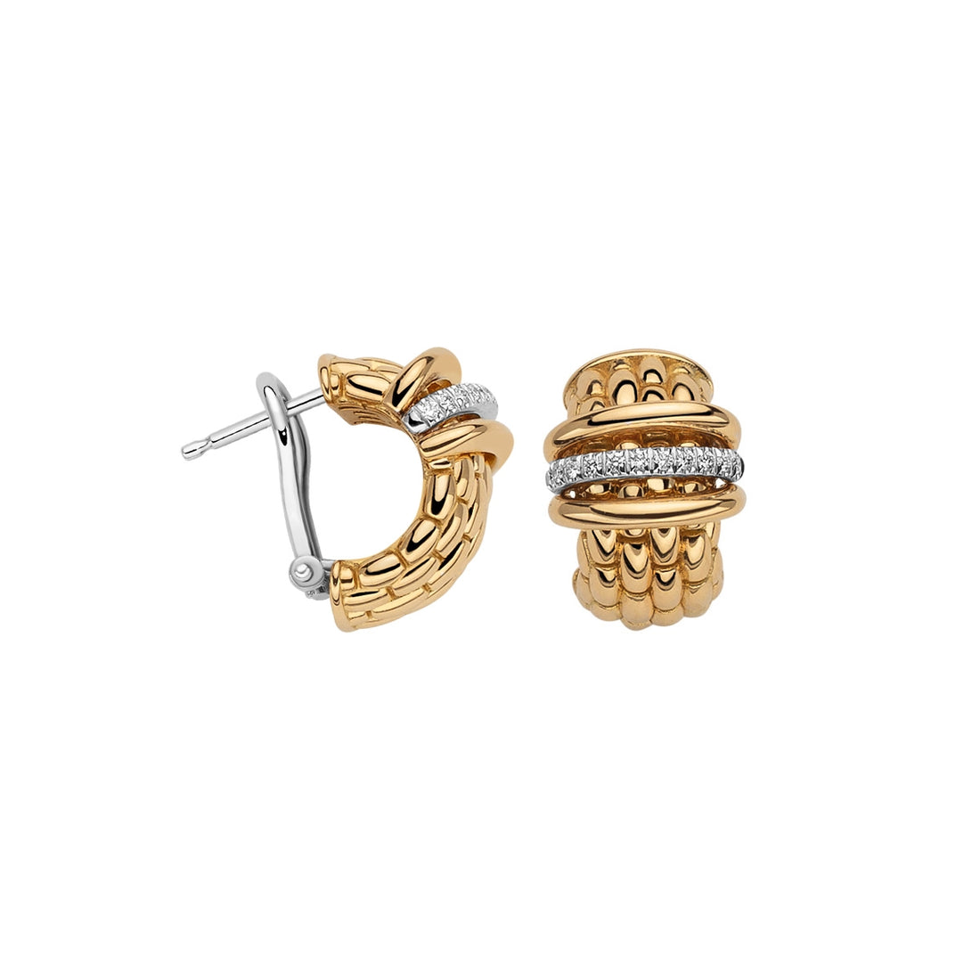 FOPE Earrings in Mixed Metals containing Diamond 58904OX_BB_G_GBG_000
