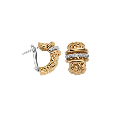 FOPE Earrings in Mixed Metals containing Diamond 58904OX_BB_G_GBG_000