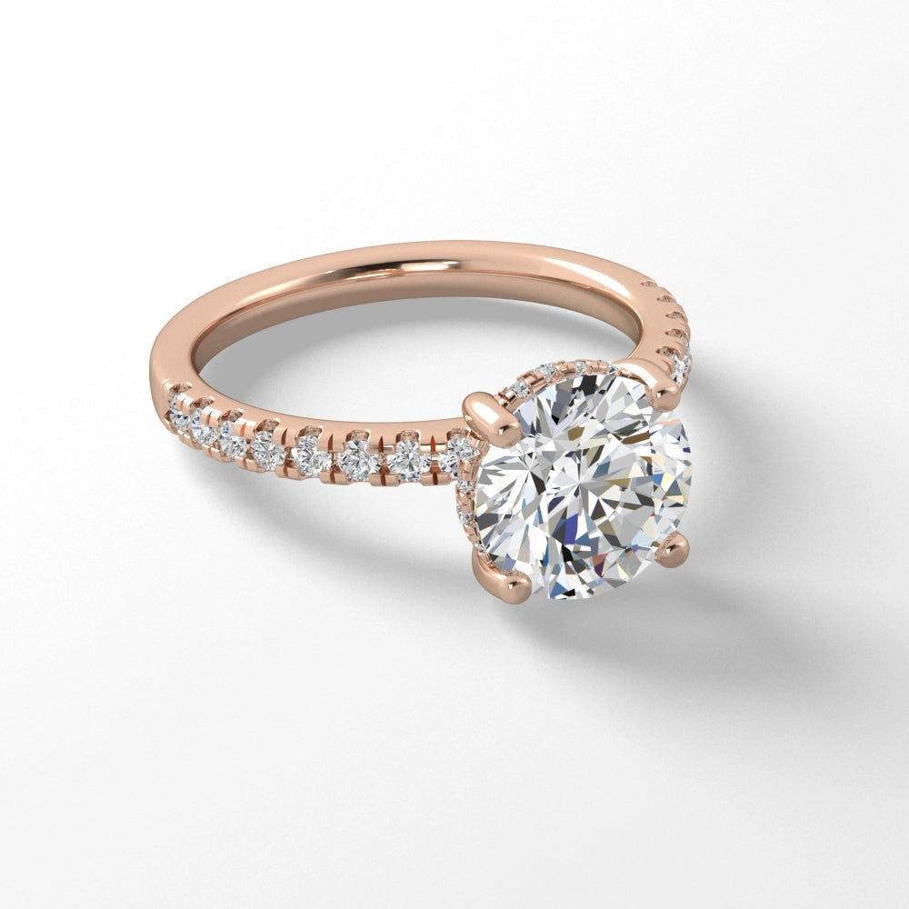 Engagement Collections Engagement Rings in Rose Gold containing Diamond 451004