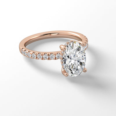 Engagement Collections Engagement Rings in Rose Gold containing Diamond 451006