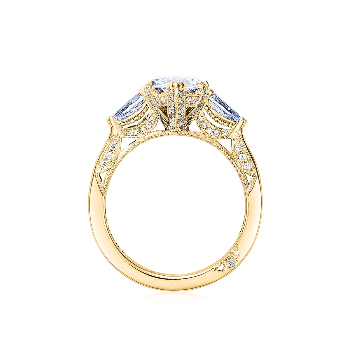 Tacori Engagement Rings in Yellow Gold containing Diamond HT 2628 MQ 15X7.5 Y