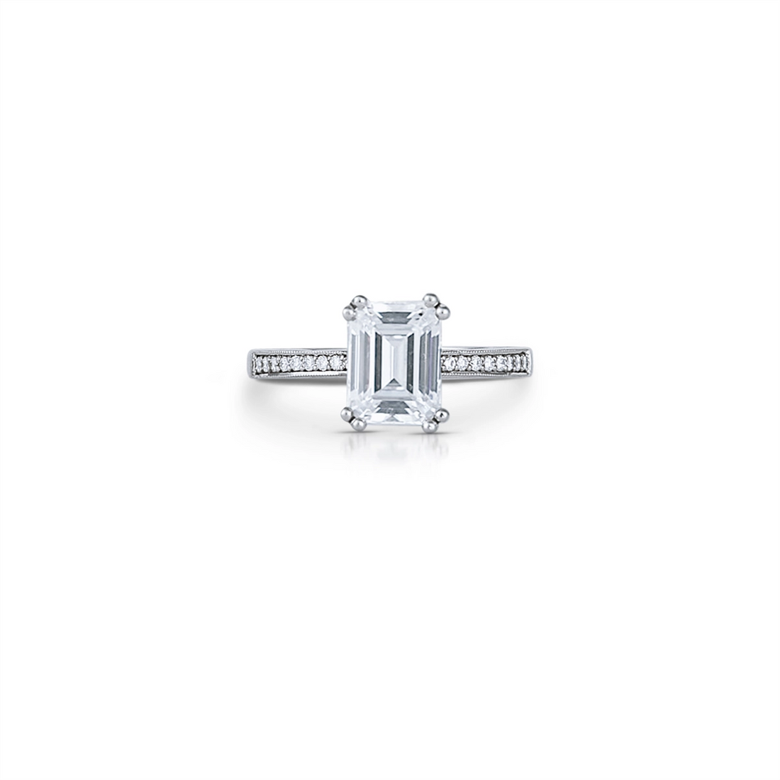 Tacori Engagement Rings in White Gold containing Diamond P102 2 EC 9.5X7 FW
