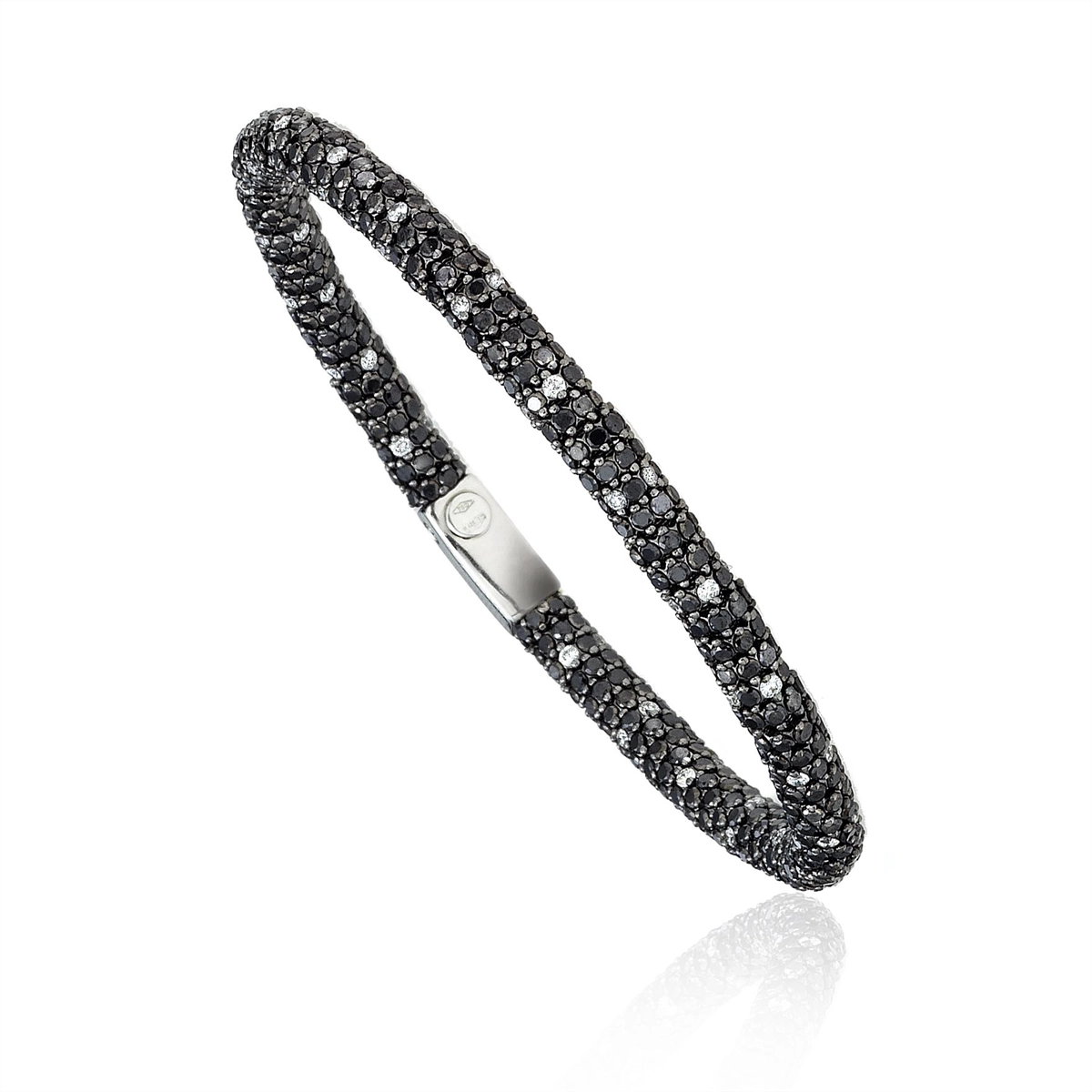 Roberto Demeglio Bracelets in White Gold containing Black diamond, Multi-gemstone, Diamond BR1DNSPOTMON