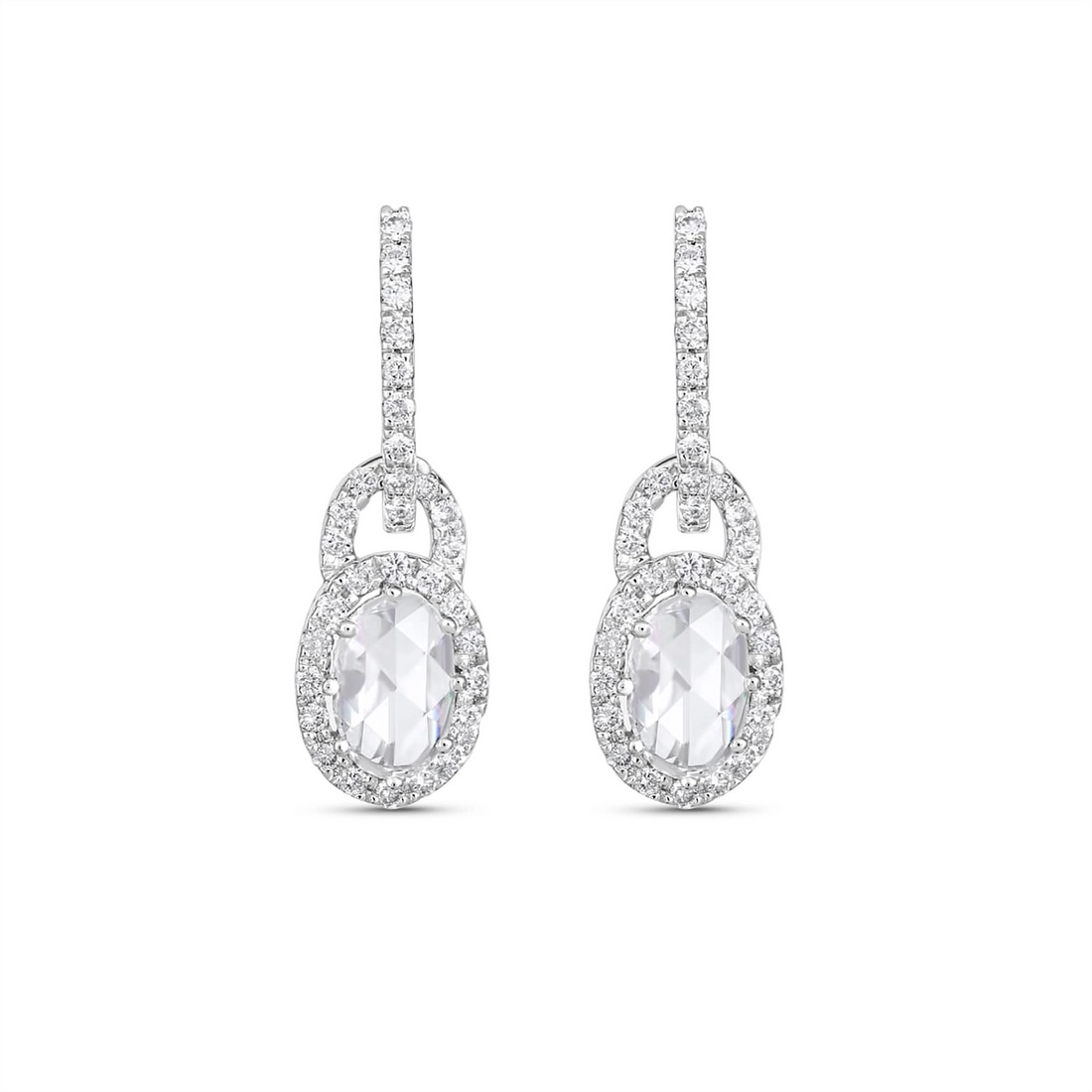 Earrings Estate Jewelry in White Gold 451232