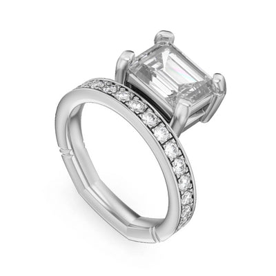 Noam Carver  Engagement Rings in White Gold containing Diamond A146-01WM-FCYA