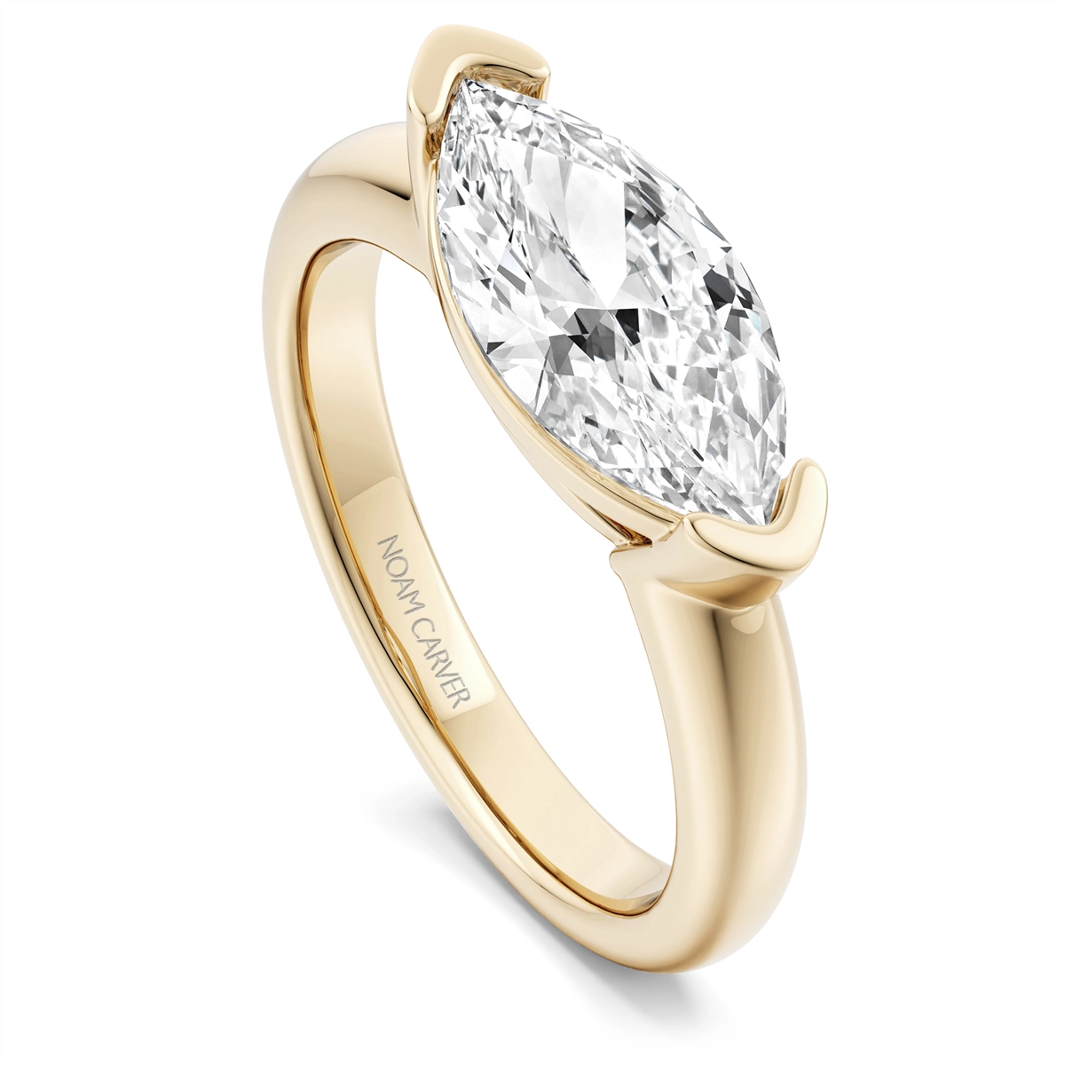 Noam Carver  Engagement Rings in Yellow Gold B493-02YM-FCYA