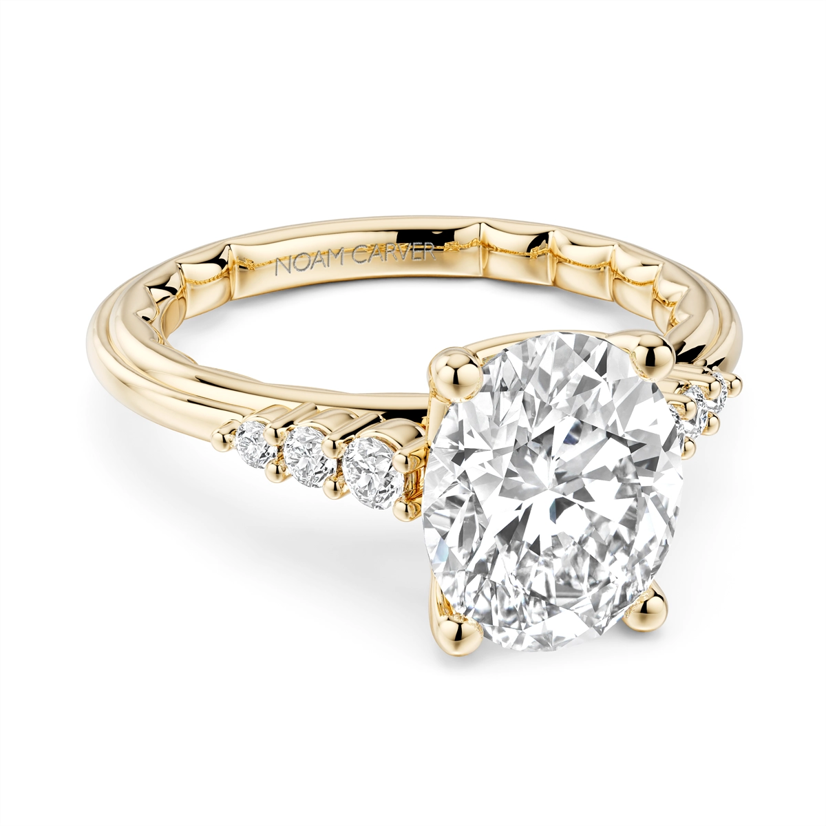 Noam Carver  Engagement Rings in Yellow Gold containing Diamond LU007-02YM2-A