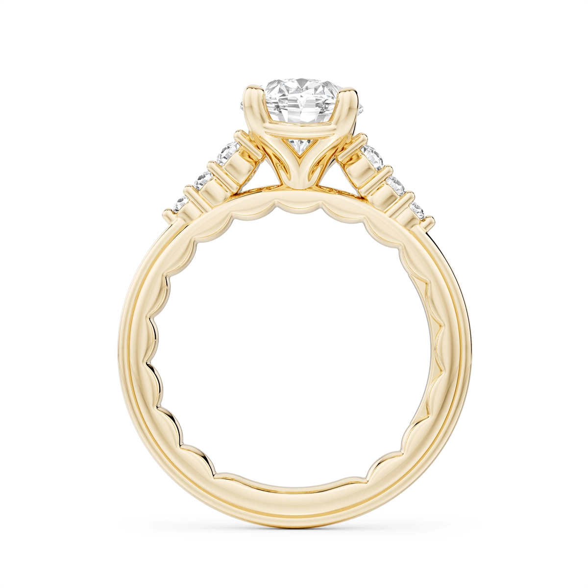 Noam Carver  Engagement Rings in Yellow Gold containing Diamond LU007-02YM2-A