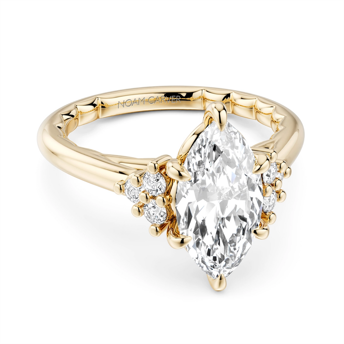 Noam Carver  Engagement Rings in Yellow Gold containing Diamond LU010-02YM18-A