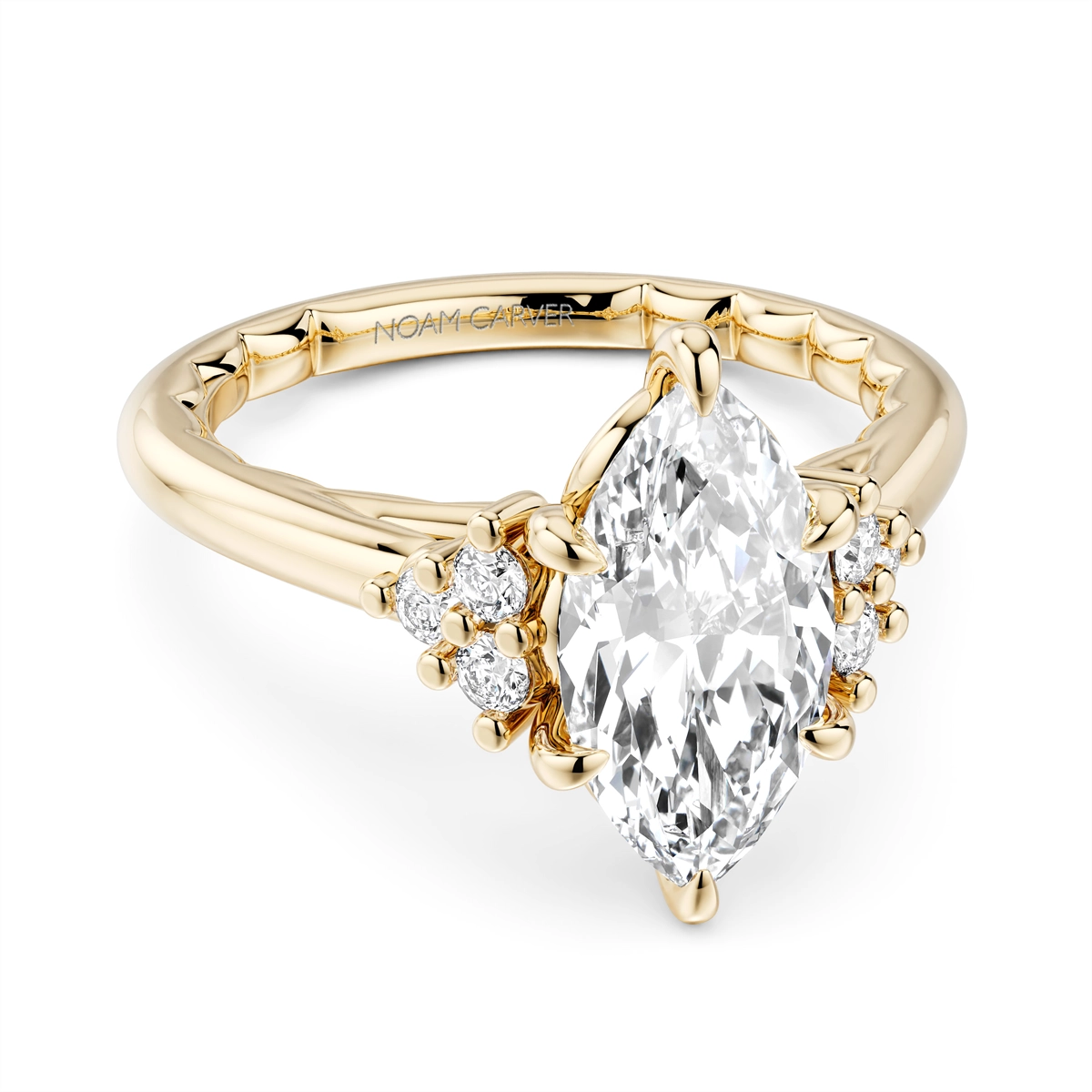 Noam Carver  Engagement Rings in Yellow Gold containing Diamond LU010-02YM18-A