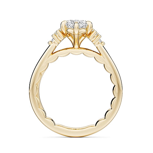 Noam Carver  Engagement Rings in Yellow Gold containing Diamond LU010-02YM18-A