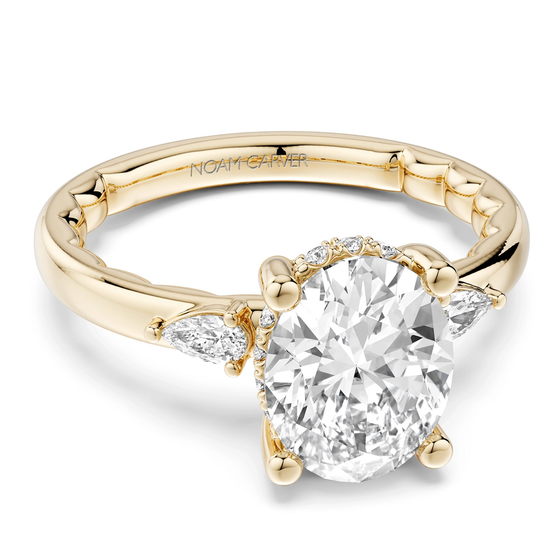 Noam Carver  Engagement Rings in Yellow Gold containing Diamond LU040-01YM2-A